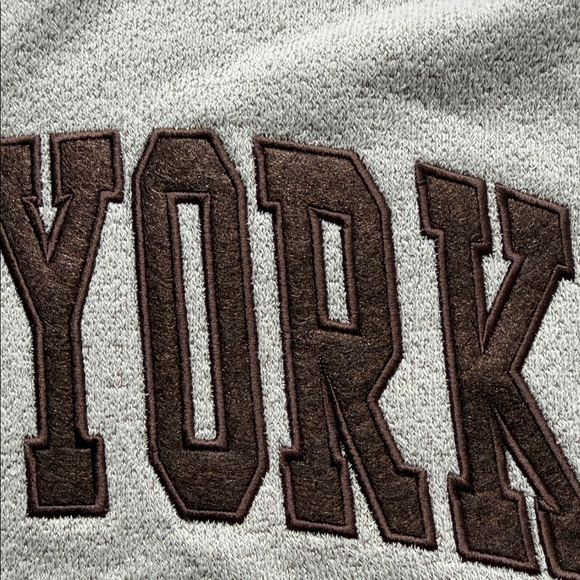 New York Beige Crewneck Sweater - Picture 2 of 9